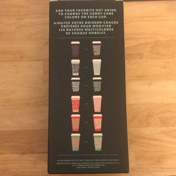 Starbucks Holiday 2020 🎄 Reusable Color Changing Candy Cane Hot Cups - Picture 3 of 4